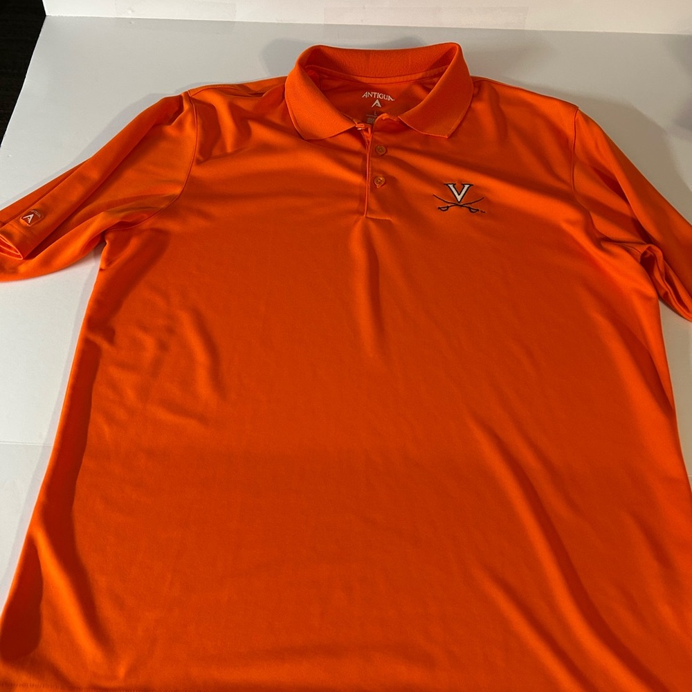 Antigua Virginia Cavaliers Orange‎ Polo w/ logo